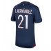 Billige Paris Saint-Germain Lucas Hernandez #21 Hjemmebane Fodboldtrøjer 2023-24 Kortærmet